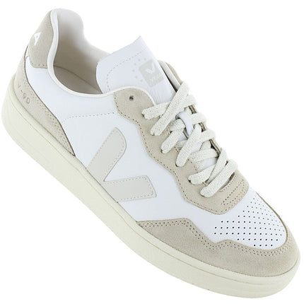 VEJA V-90 LEATHER EUROPA - Chaussures Baskets Femme Blanc VD2003654A390