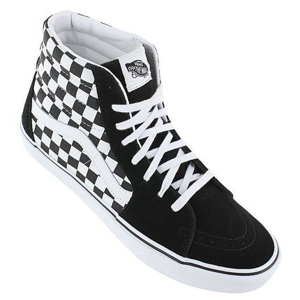 VANS SK8-HI Checkerboard - Chaussures Baskets Homme Noir et Blanc VN0A32QGHRK1