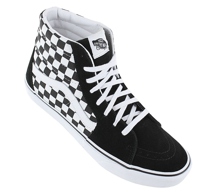 VANS SK8-HI Checkerboard - Sneakers Heren Zwart en Wit VN0A32QGHRK1