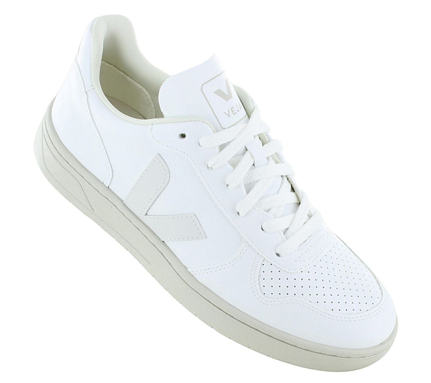 VEJA V-10 CWL - Women's Sneakers Shoes Vegan White VX0702892A380