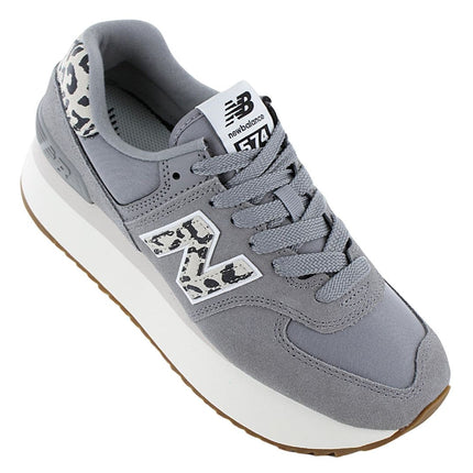New Balance 574 Plus - Damen Sneakers Platform Schuhe Grau WL574ZDB 574+