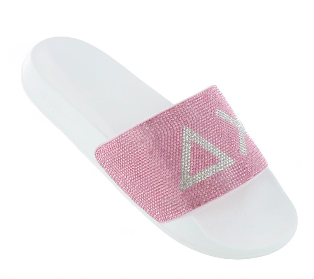 SUN68 Slippers LOGO STRASS - Damen Sandalen Pantoletten Slides Badesandalen X35205 - 0104 - Brandstyle24