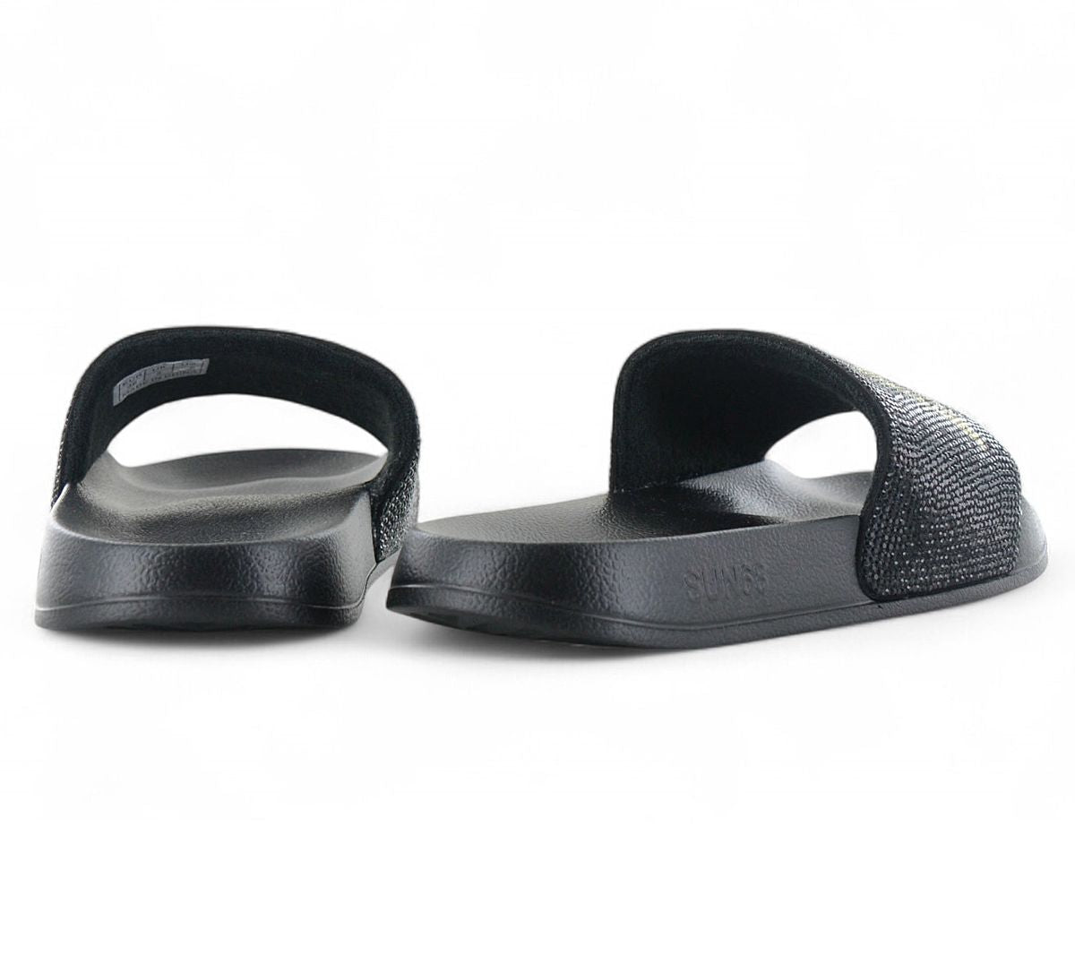 SUN68 Slippers LOGO STRASS - Damen Sandalen Pantoletten Slides Badesandalen X35205 - 11 - Brandstyle24