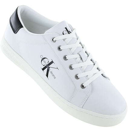 Calvin Klein Classic Cup Low Laceup - Herren Sneakers Schuhe Weiß YM0YM00491-YAF