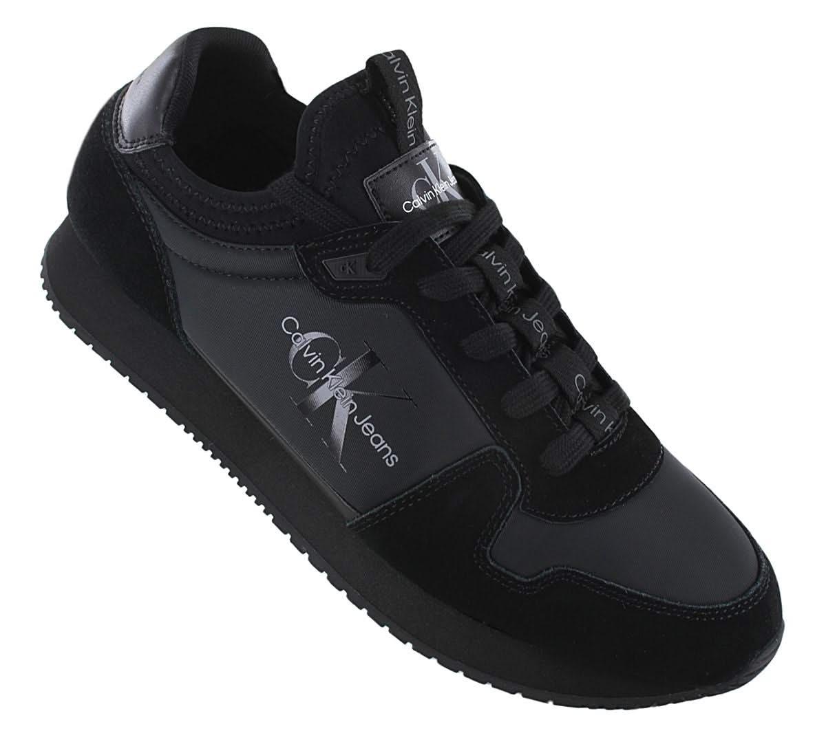 Calvin Klein Runner Sock Cordones Zapatillas para hombre Negro YM0YM - Main Image