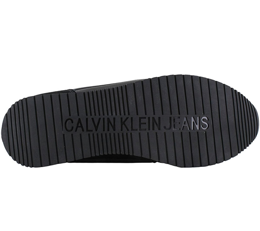 Calvin Klein Runner Sock Laceup - Men's Sneakers Shoes Black YM0YM00553-0GL