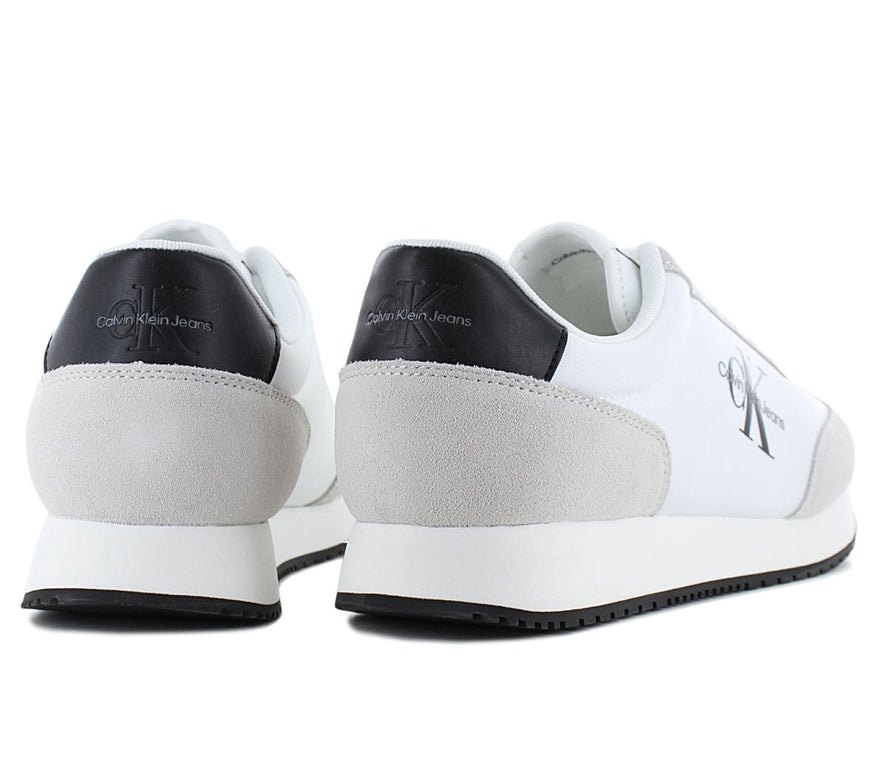 Calvin Klein Retro Runner Low Laceup - Zapatillas Hombre Blanco YM0YM00746-YAF