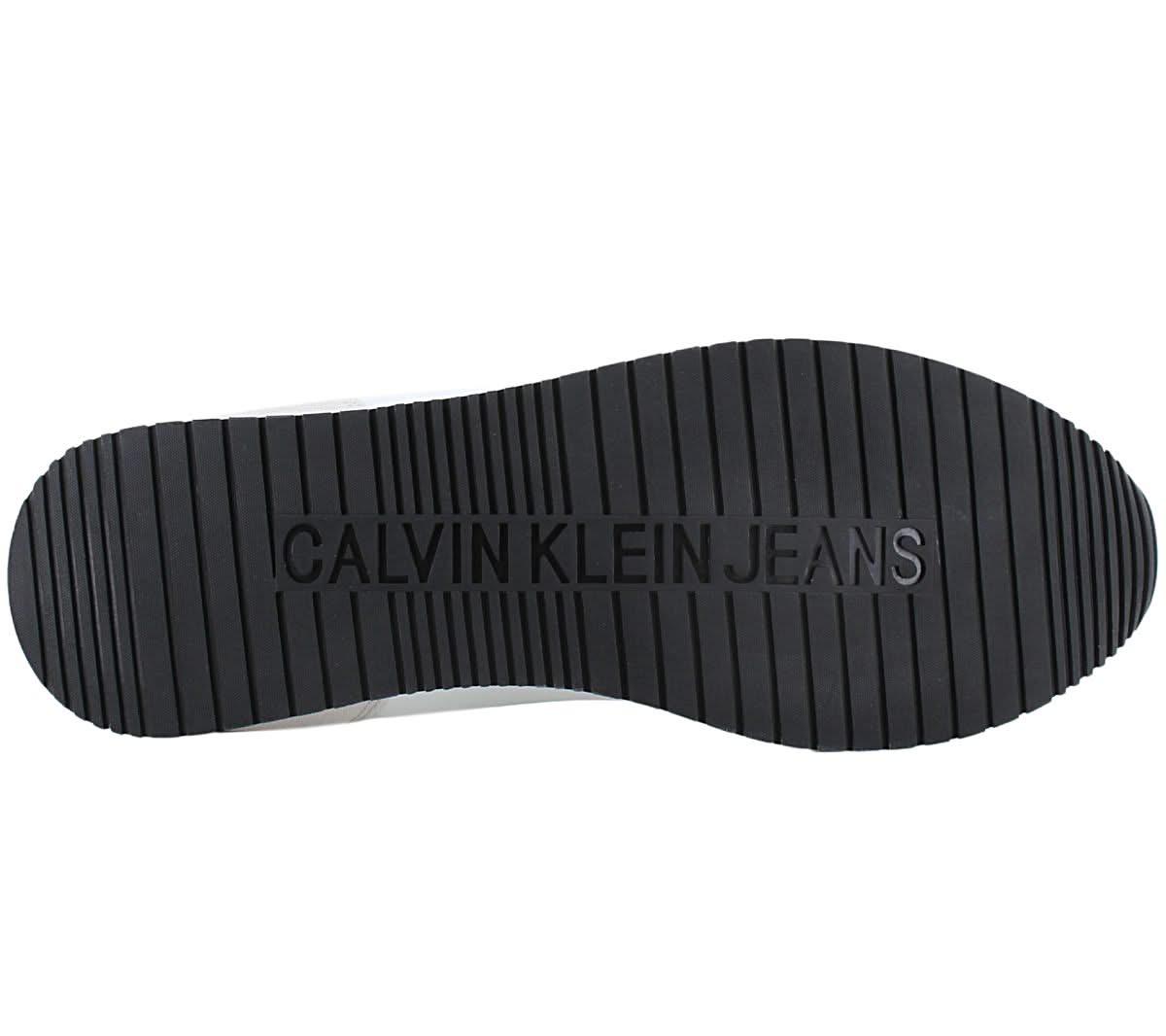 Calvin Klein Retro Runner Low Laceup - Herren Sneakers Schuhe Weiß YM0YM00746 - YAF - Brandstyle24