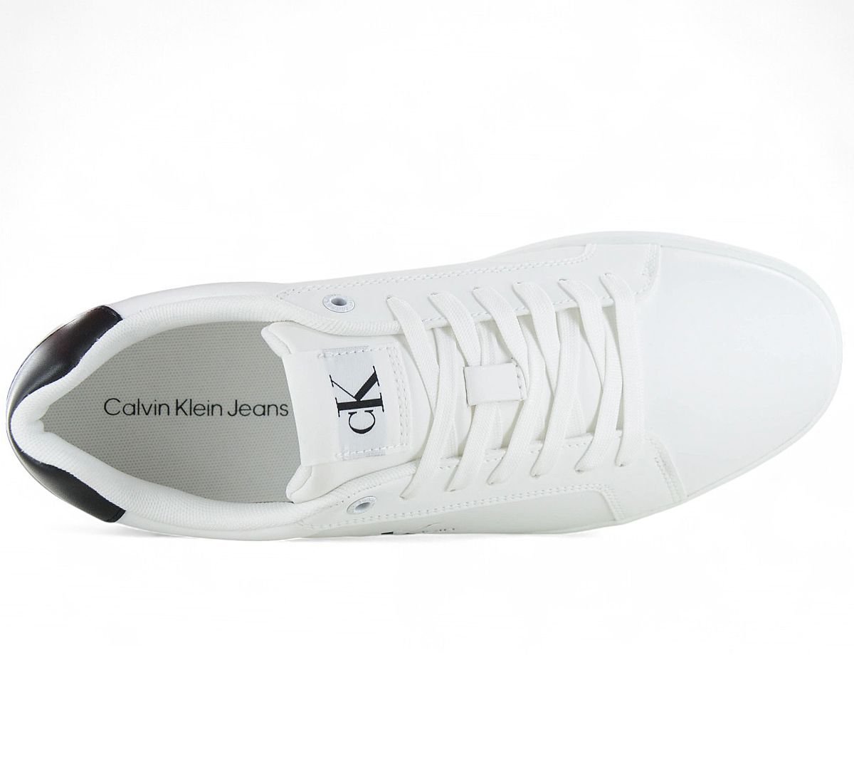 Calvin Klein Classic Cupsole Mono - Herren Sneakers Schuhe Weiß YM0YM01369 - 01W - Brandstyle24
