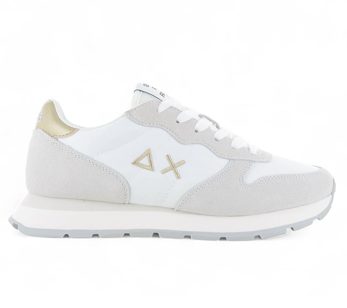 SUN68 Ally Gold Silver - Damen Sneakers Schuhe Weiß Z35202 - 01 - Brandstyle24