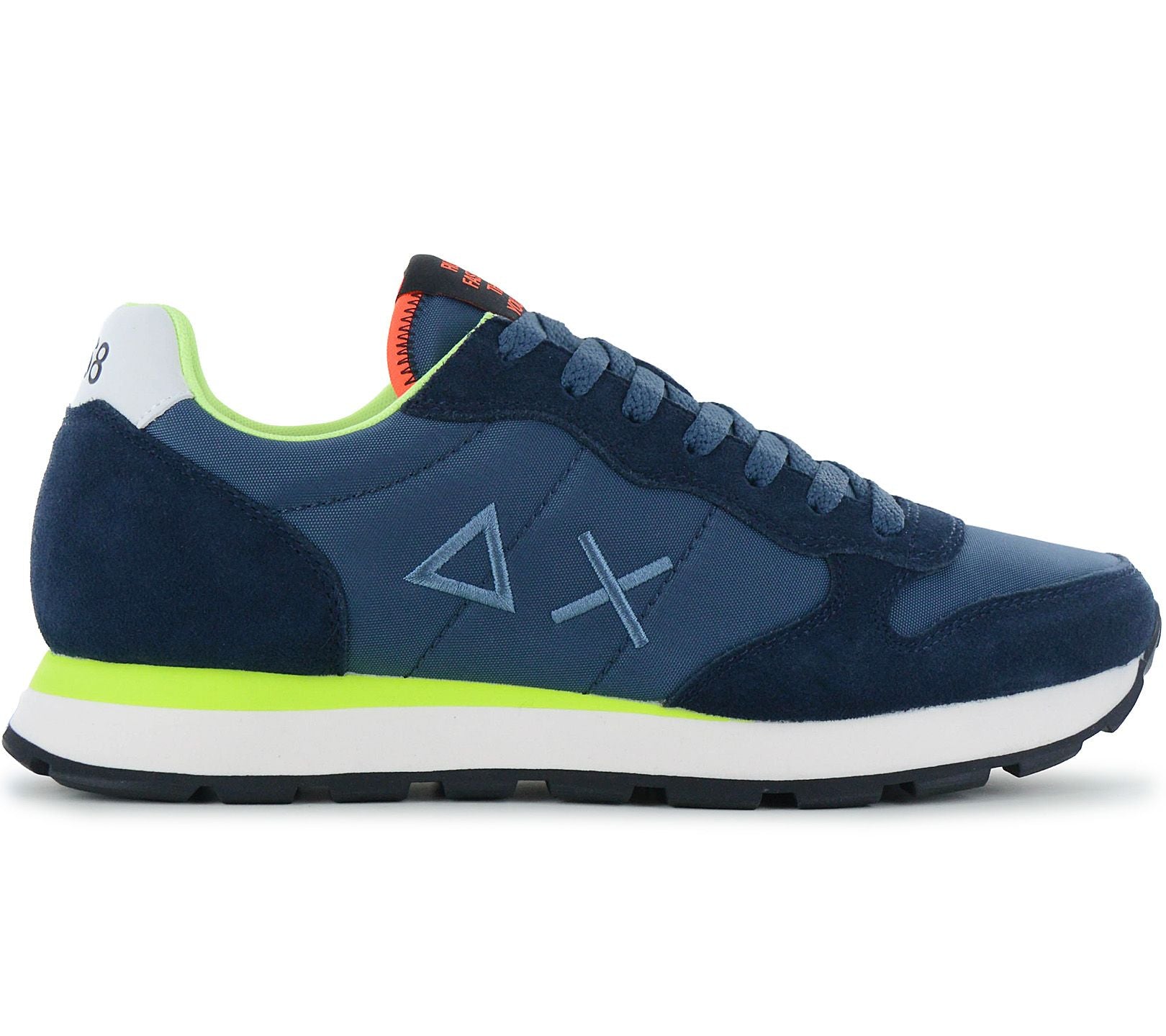 SUN68 Tom Fluo - Herren Sneakers Schuhe Blau Z36102-07