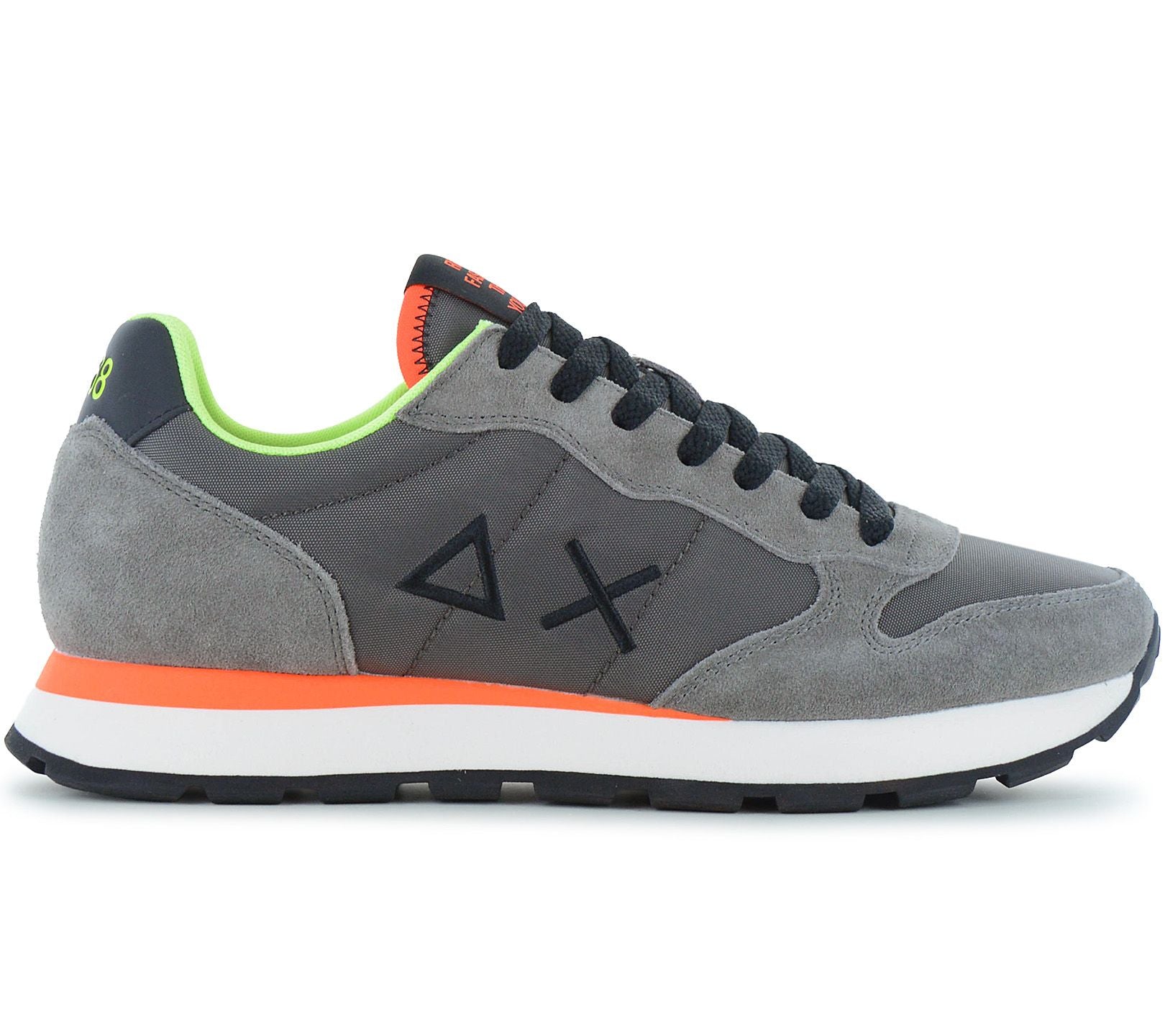 SUN68 Tom Fluo - Herren Sneakers Schuhe Grau Z36102-99