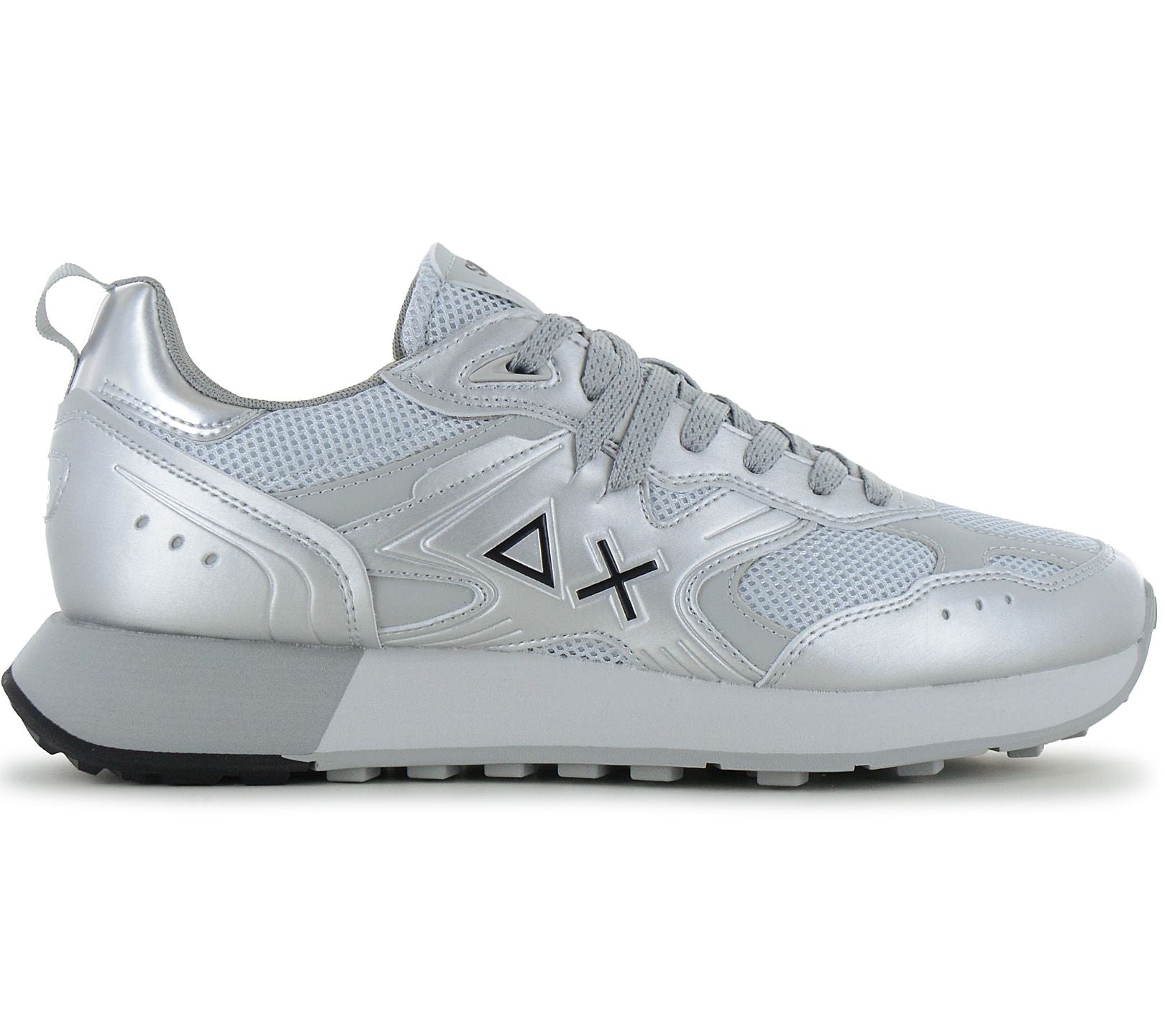 SUN68 Jaki 2.0 Silver Mesh - Herren Sneakers Schuhe Silber Z36119-44