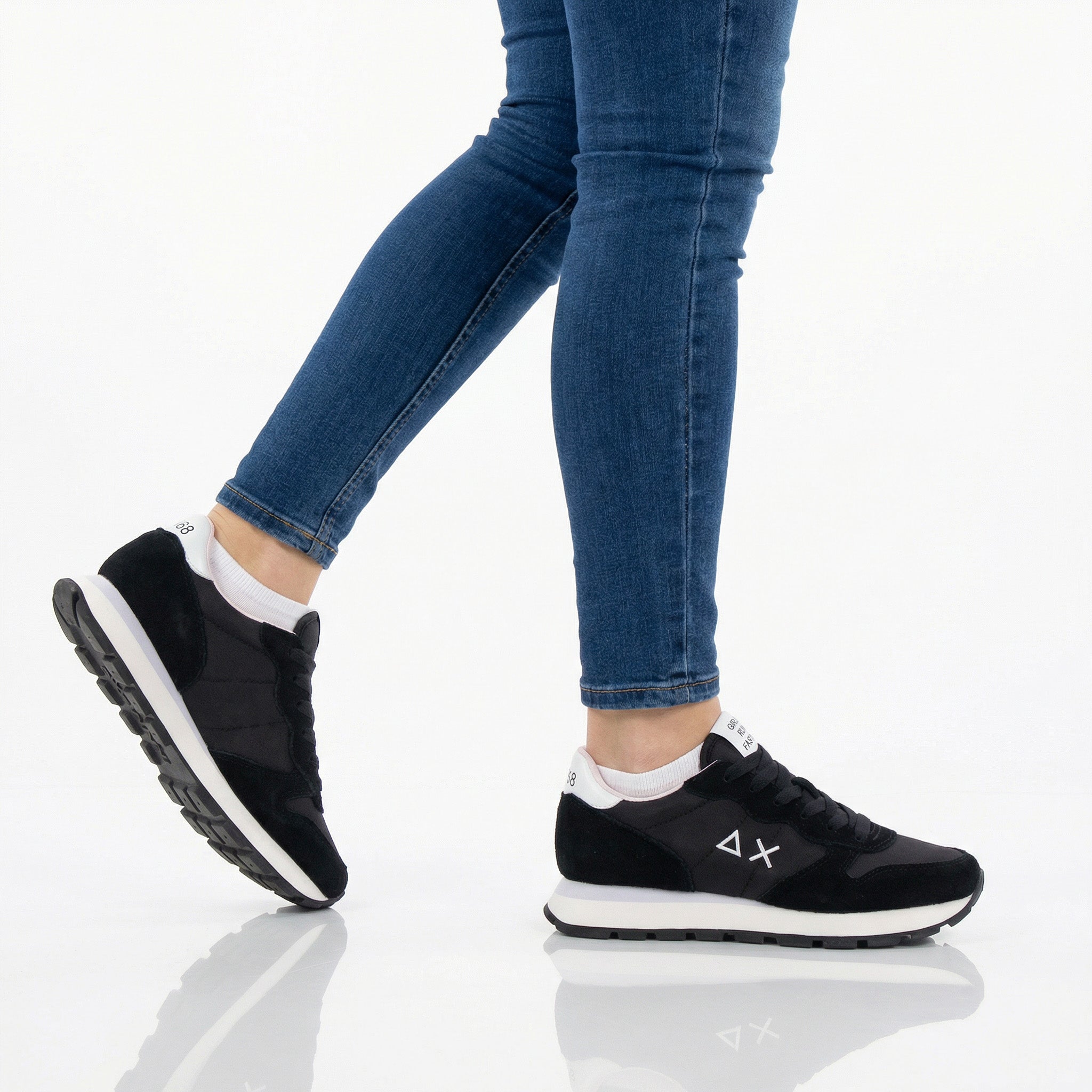 SUN68 Ally Solid - Women's Sneakers Shoes Black Z36201-11