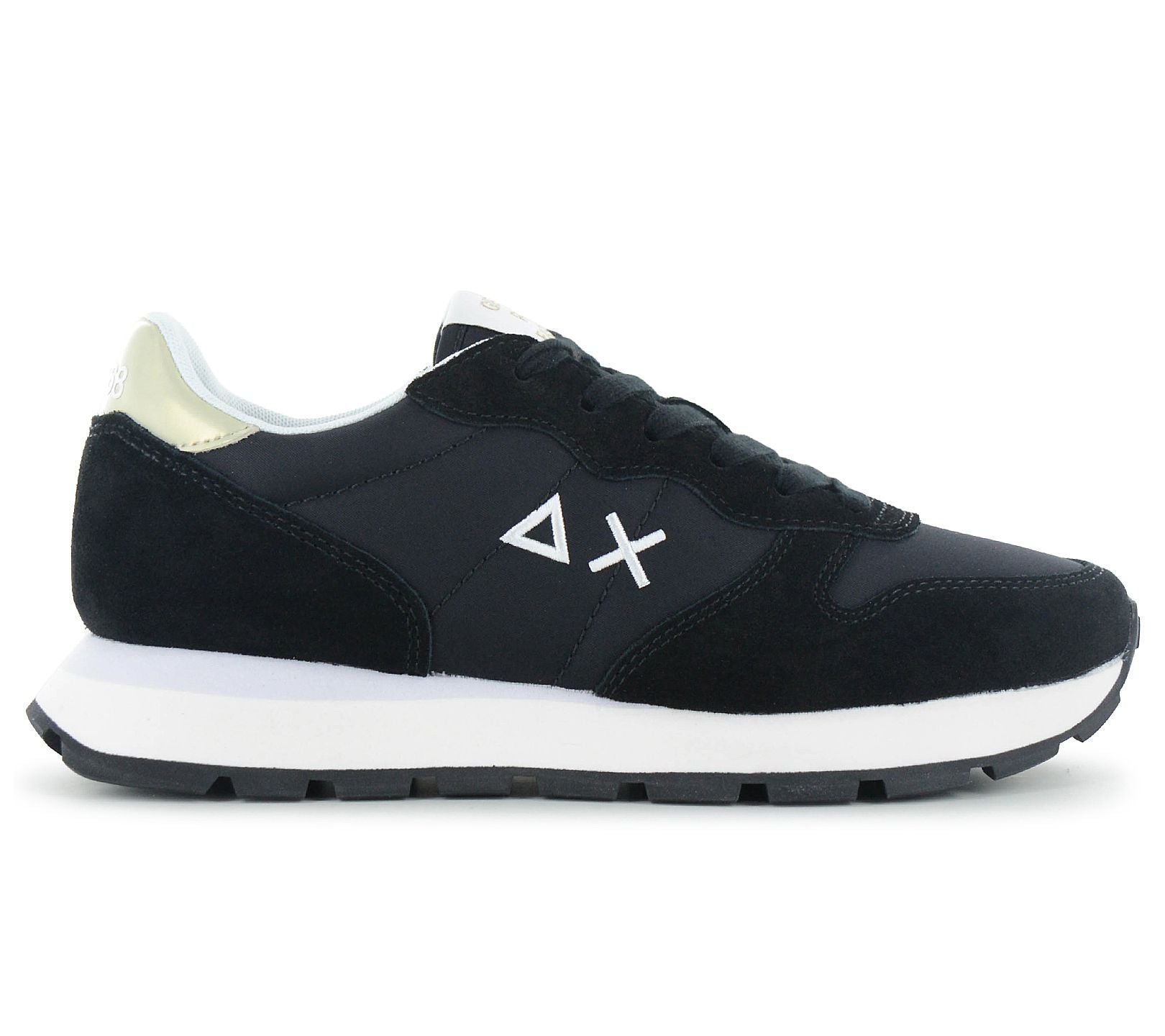 SUN68 Ally Gold Silver - Damen Sneakers Schuhe Schwarz Z36202-11