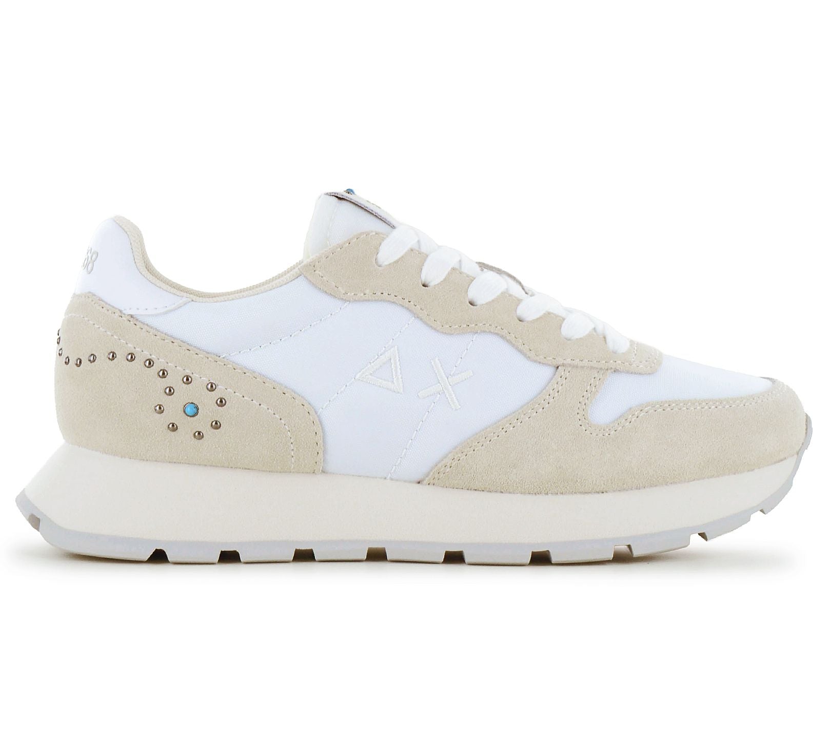SUN68 Ally Studs - Damen Sneakers Schuhe Weiß Z36205-01