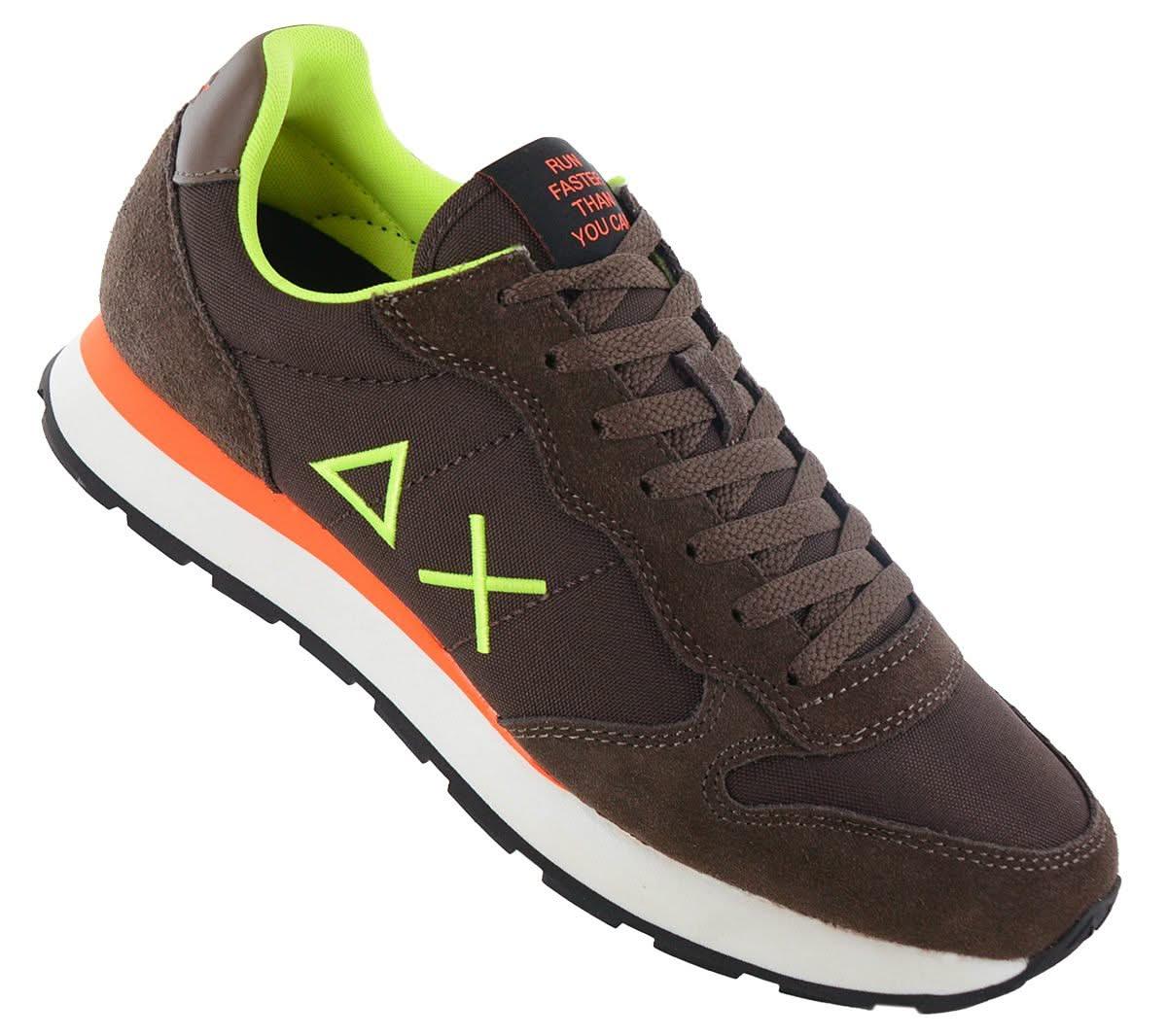 SUN68 Tom Fluo - Herren Sneakers Schuhe Braun Z44102 - 08 - Brandstyle24