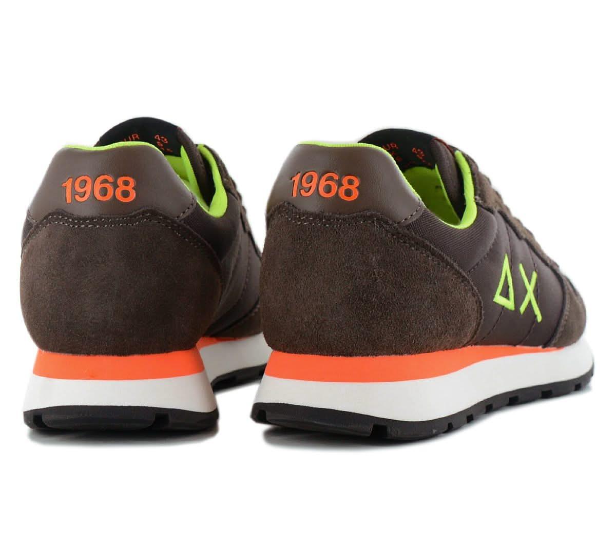 SUN68 Tom Fluo - Herren Sneakers Schuhe Braun Z44102 - 08 - Brandstyle24