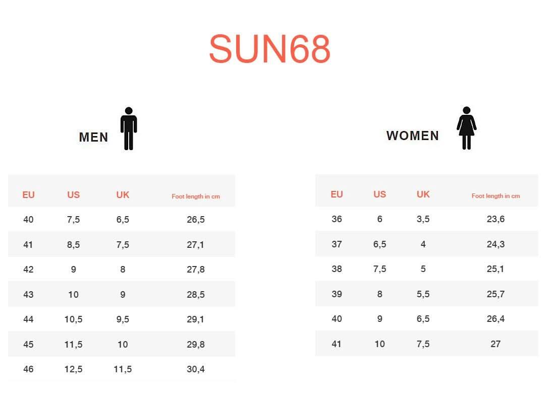 SUN68 Big Stargirl - Damen Sneakers Plateau Schuhe Z44218 - 11 - Brandstyle24