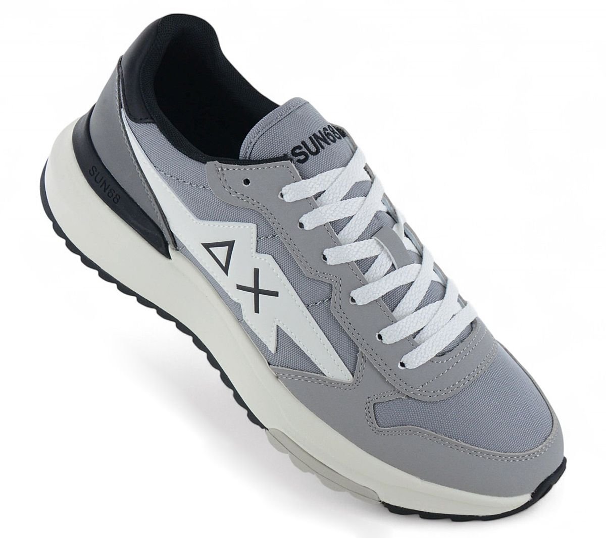 SUN68 Niki 2.0 Solo - Herren Sneakers Schuhe Grau Z45120 - 34 - Brandstyle24