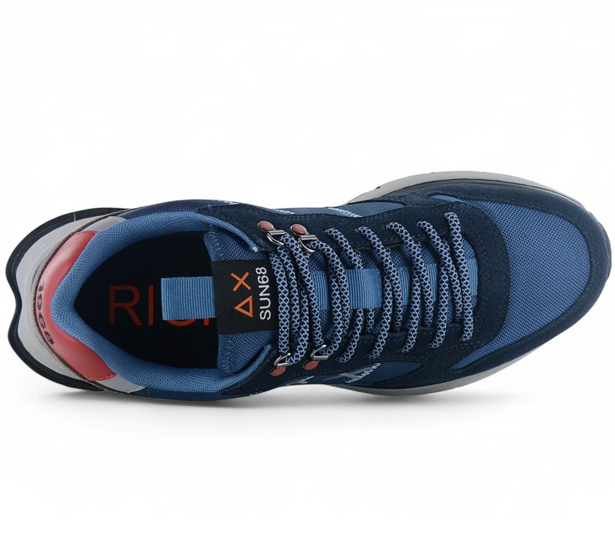 SUN68 Fire & Camping - Men's Sneakers Shoes Blue Z45130-07