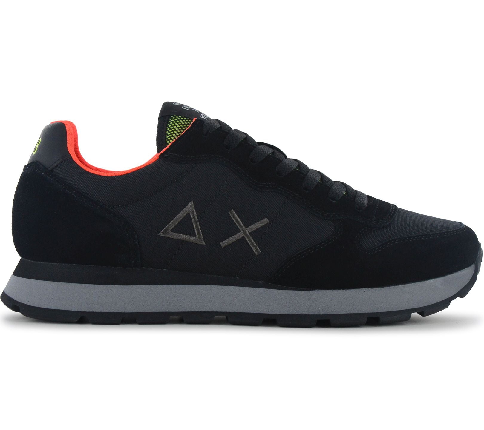 SUN68 Tom Fluo - Herren Sneakers Schuhe Schwarz Z46102-11