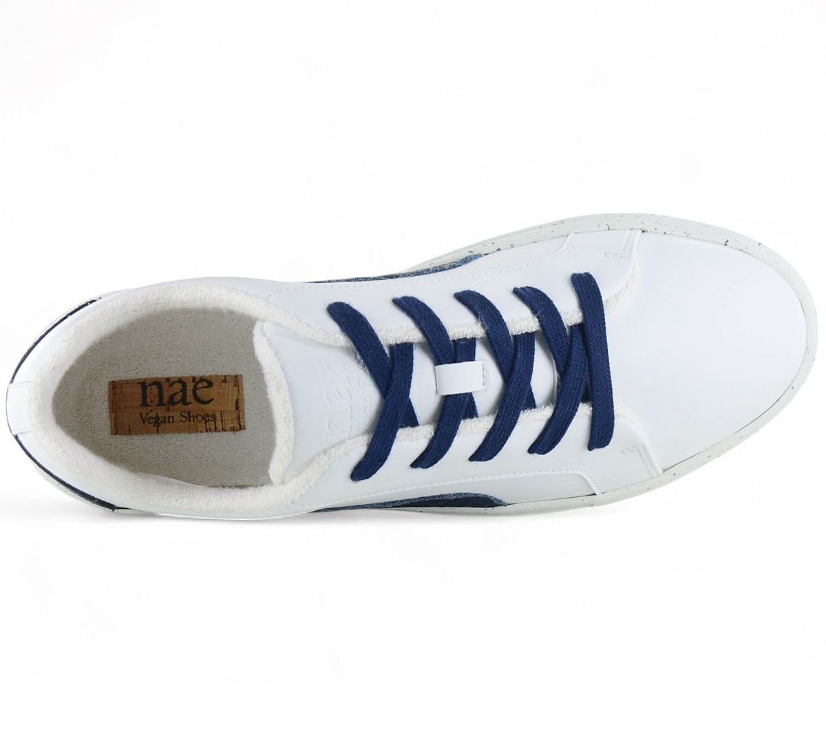NAE Vegan Shoes Berlin - Sneakers Schuhe Weiß - Blau aus Portugal - Brandstyle24