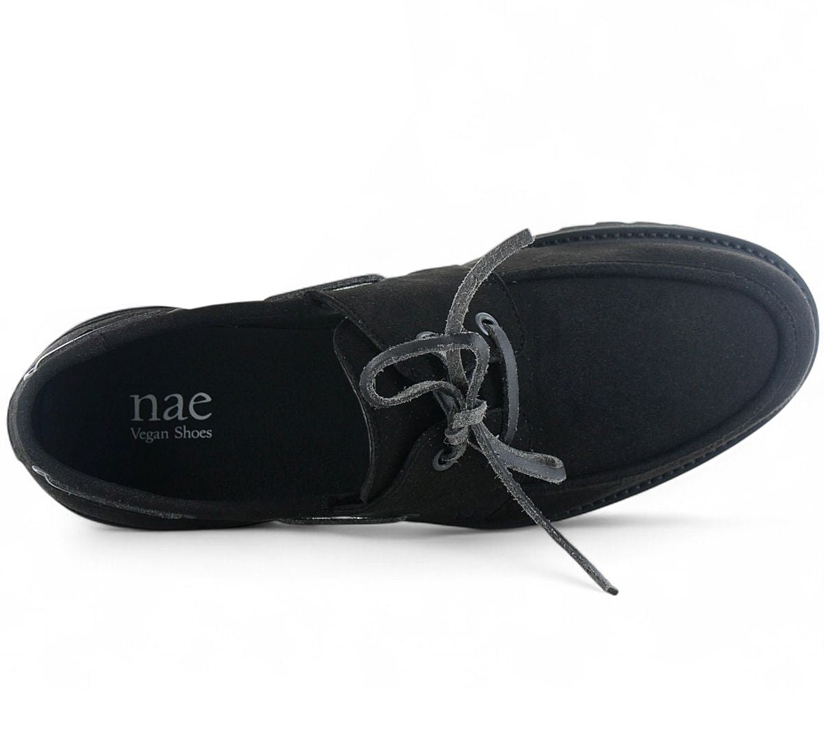 NAE Vegan Shoes DARIO - Herren Bootsschuh Schuhe Schwarz - Hergestellt in Portugal - Brandstyle24
