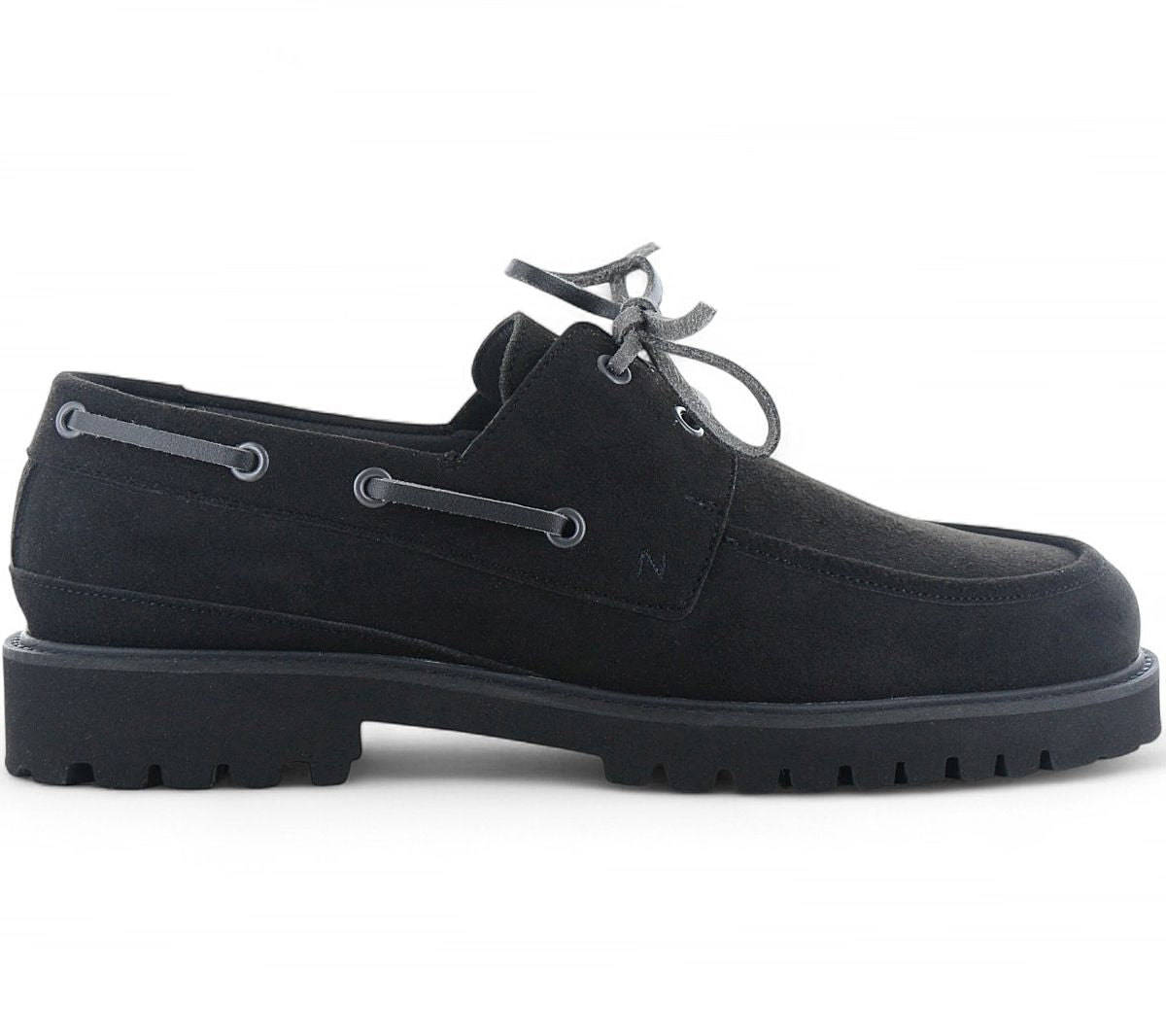NAE Vegan Shoes DARIO - Herren Bootsschuh Schuhe Schwarz - Hergestellt in Portugal - Brandstyle24