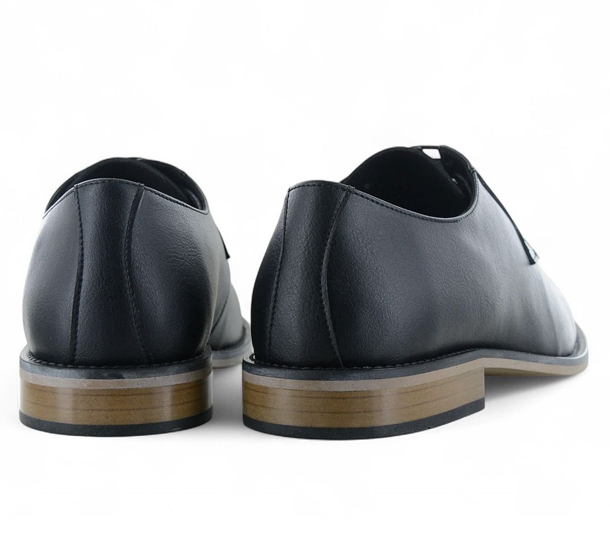 NAE Vegan Shoes JAKE - Herren klassische Business Schuhe Schwarz - Hergestellt in Portugal - Brandstyle24