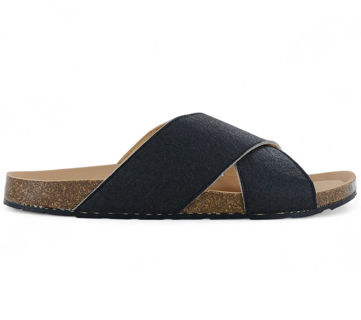 NAE Vegan Shoes TUPAI - Herren klassische Sandalen Schwarz - Hergestellt in Spanien - Brandstyle24